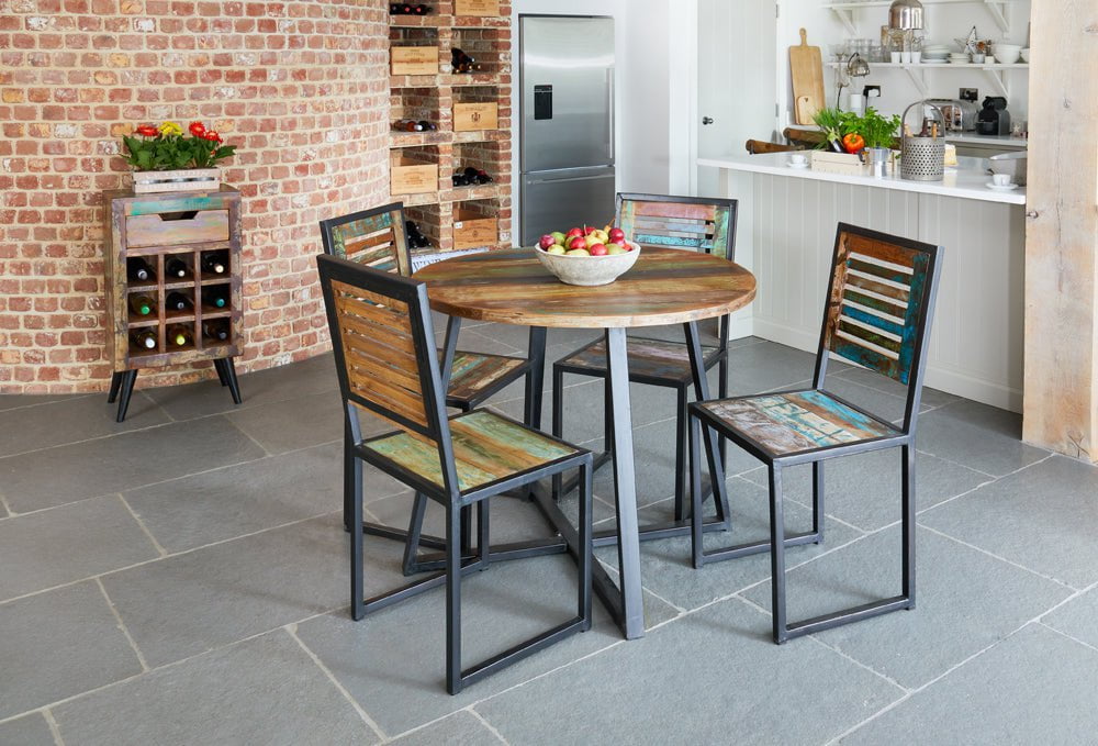 Baumhaus Dining Table Baumhaus Urban Chic Round Dining Table 100 x 100cm