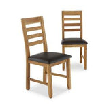Corndell Dining Chair Corndell Bergen Brown PU Chair