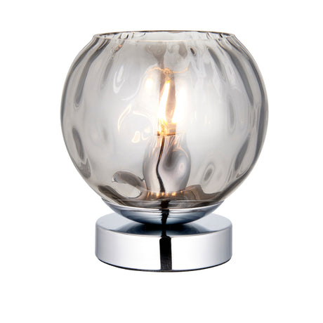 Endon Lighting Table Lamp Chrome Dimple Table Lamp