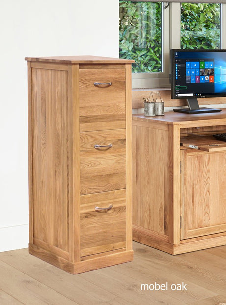 Baumhaus Filing Cabinet Mobel Oak 3 Drawer Filing Cabinet