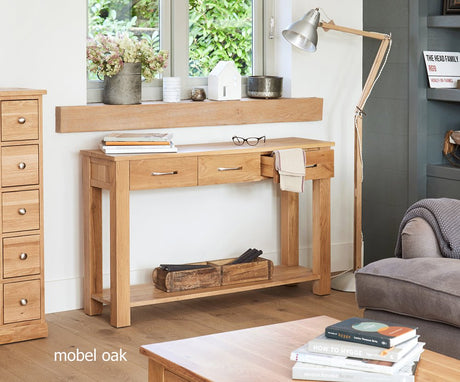 Baumhaus Console Table Mobel Oak Console Table