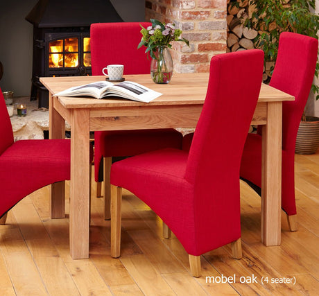 Baumhaus Dining Table Mobel Oak Dining Table 90 x 120cm 4 Seater