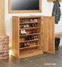 Baumhaus Shoe Cupboard Mobel Oak Large Shoe Cupboard