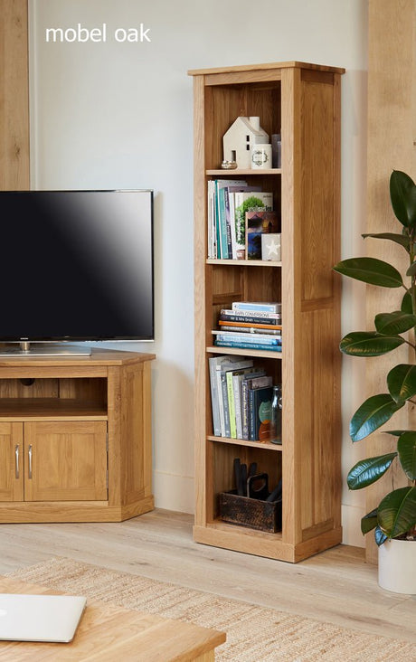 Baumhaus Bookcase Mobel Oak Narrow Bookcase