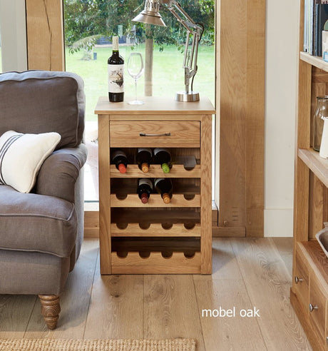 Baumhaus Wine Rack Mobel Oak Wine Rack Lamp Table