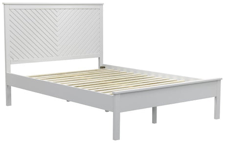 Kyoto Bed Double Painted Shaker Chevron Bed