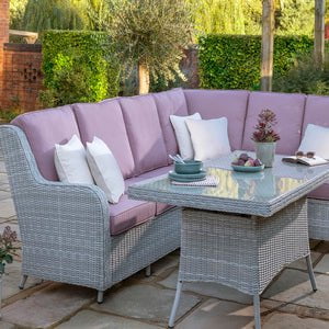 Daro Garden Lounging Sofa DefaultTitle Santorini CornerGarden Lounging Sofa 6 Seats Vintage Lace