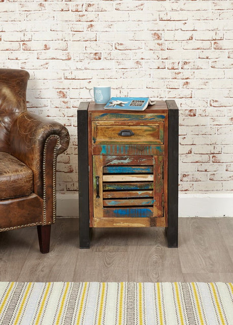 Baumhaus Lamp Table Urban Chic 1 Door 1 Drawer Lamp Table