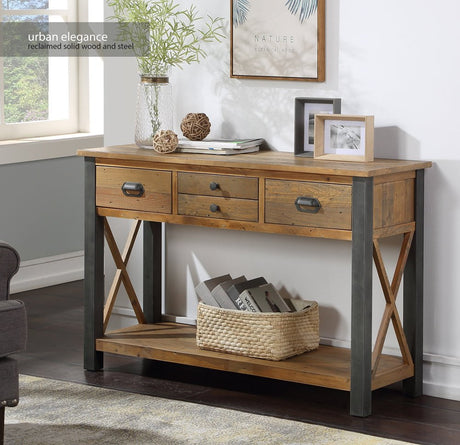 Baumhaus Console Table Urban Elegance Reclaimed Console Table