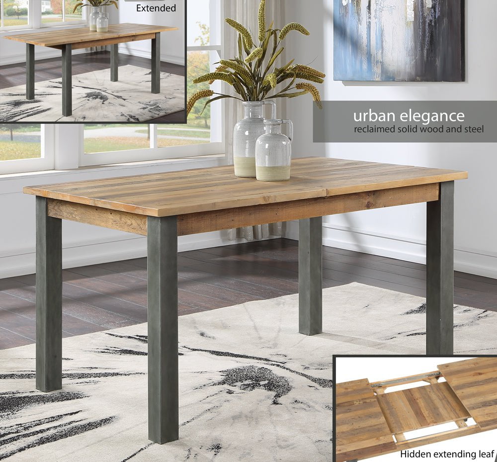 Baumhaus Dining Table Urban Elegance Reclaimed Extending Dining Table 150 to 200cm 6-8 Seater
