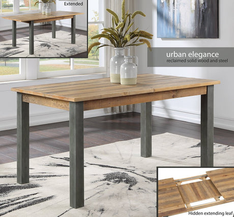 Baumhaus Dining Table Urban Elegance Reclaimed Extending Dining Table 150 to 200cm 6-8 Seater