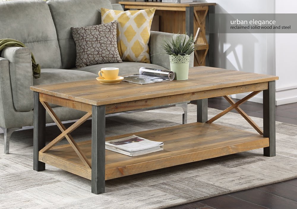 Baumhaus Coffee Table Urban Elegance Reclaimed Extra Large Coffee Table