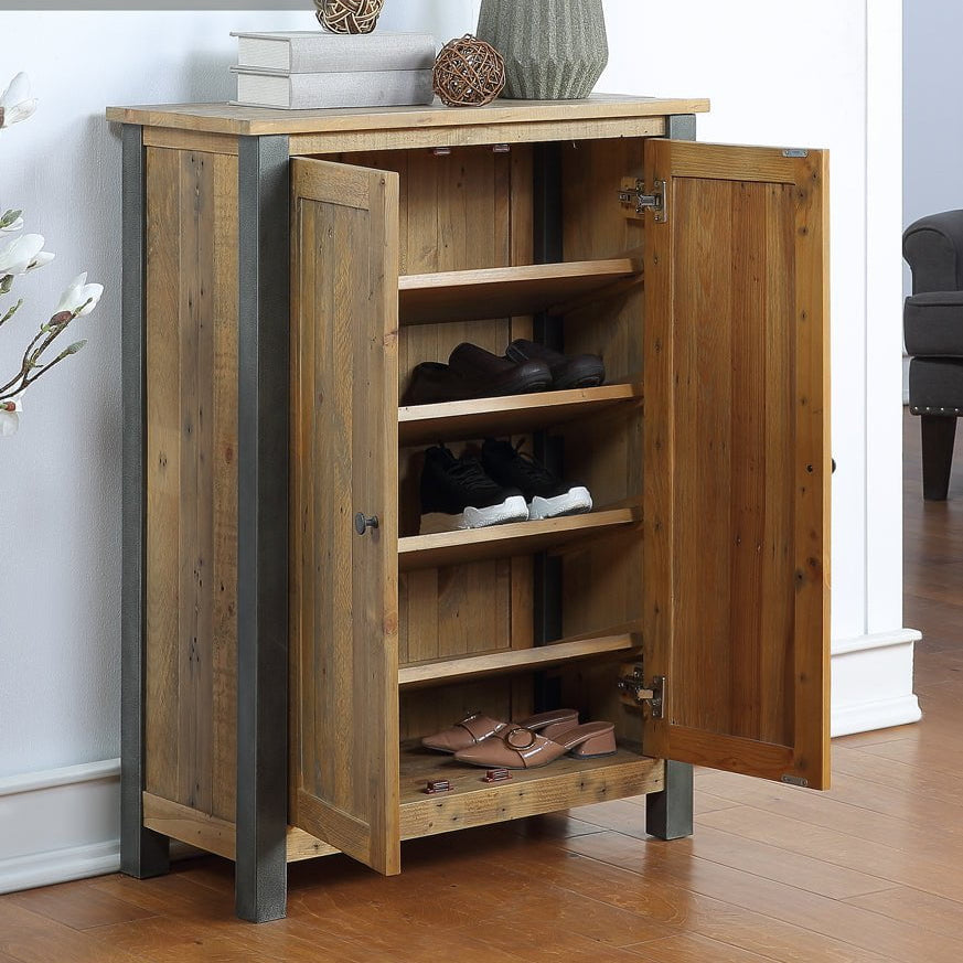 Baumhaus Shoe Cupboard Urban Elegance Reclaimed Large Shoe Storage Cupboard
