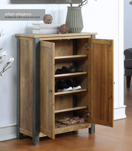 Baumhaus Shoe Cupboard Urban Elegance Reclaimed Large Shoe Storage Cupboard
