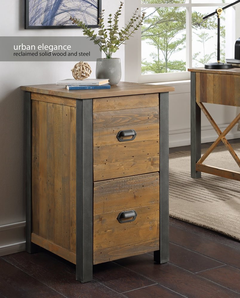 Baumhaus Filing Cabinet Urban Elegance Reclaimed Two Drawer Filing Cabinet