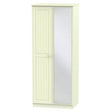 Welcome Furniture Wardrobe DefaultTitle Warwick 2ft 6in Mirror Robe Cream WAR057