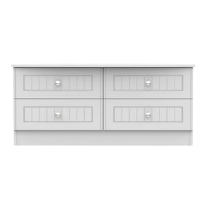 Welcome Furniture Bed Box Drawers DefaultTitle Warwick 4 Drawer Bed Box White WAR036