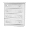 Welcome Furniture Chest of Drawers DefaultTitle Warwick 4 Drawer Chest of Drawers White WAR011